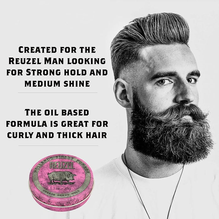 Reuzel Pink Pomade Heavy Grease 113g