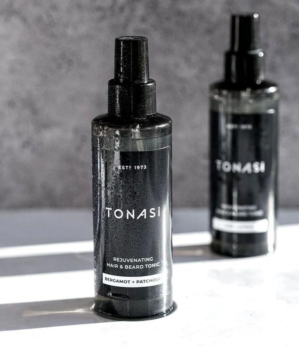 TONASI BERGAMOT + PATCHOULI REJUVENATING HAIR & BEARD TONIC