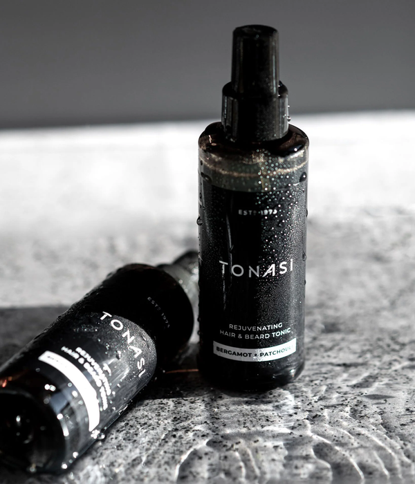 TONASI BERGAMOT + PATCHOULI REJUVENATING HAIR & BEARD TONIC