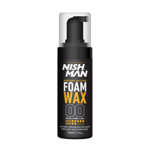 Nishman Foam Wax Keratin & Strong & Curls Hold 150ml