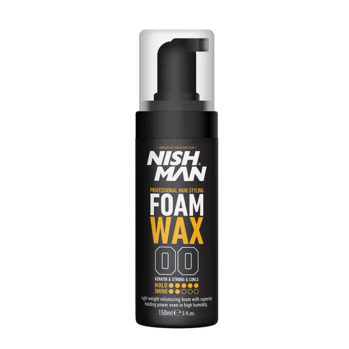 Nishman Foam Wax Keratin & Strong & Curls Hold 150ml