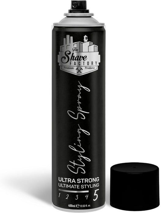 The Shave Factory Professional Ultra Strong Styling Hair Spray 400ml