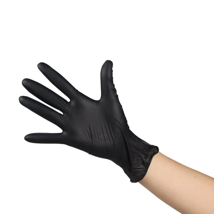 JRL Nitrile Gloves Black Medium (100)