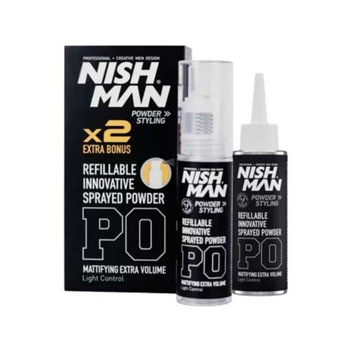 Nishman P0 x2 Refillable Spray Styling Powder